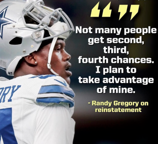 Randy Gregory Substance abuse
