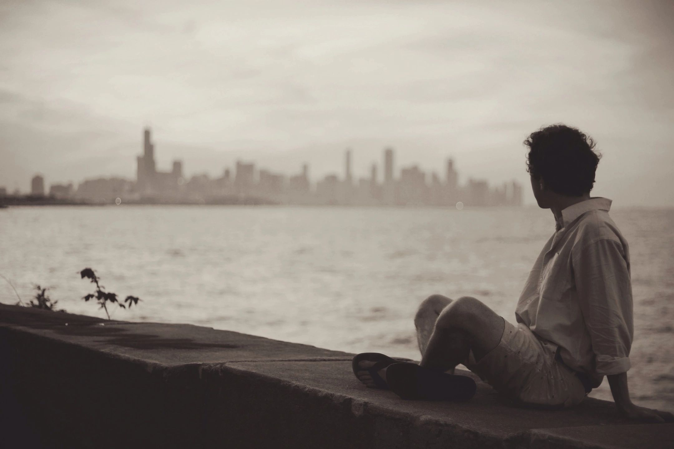Man looking at scenery - sober living for mental health